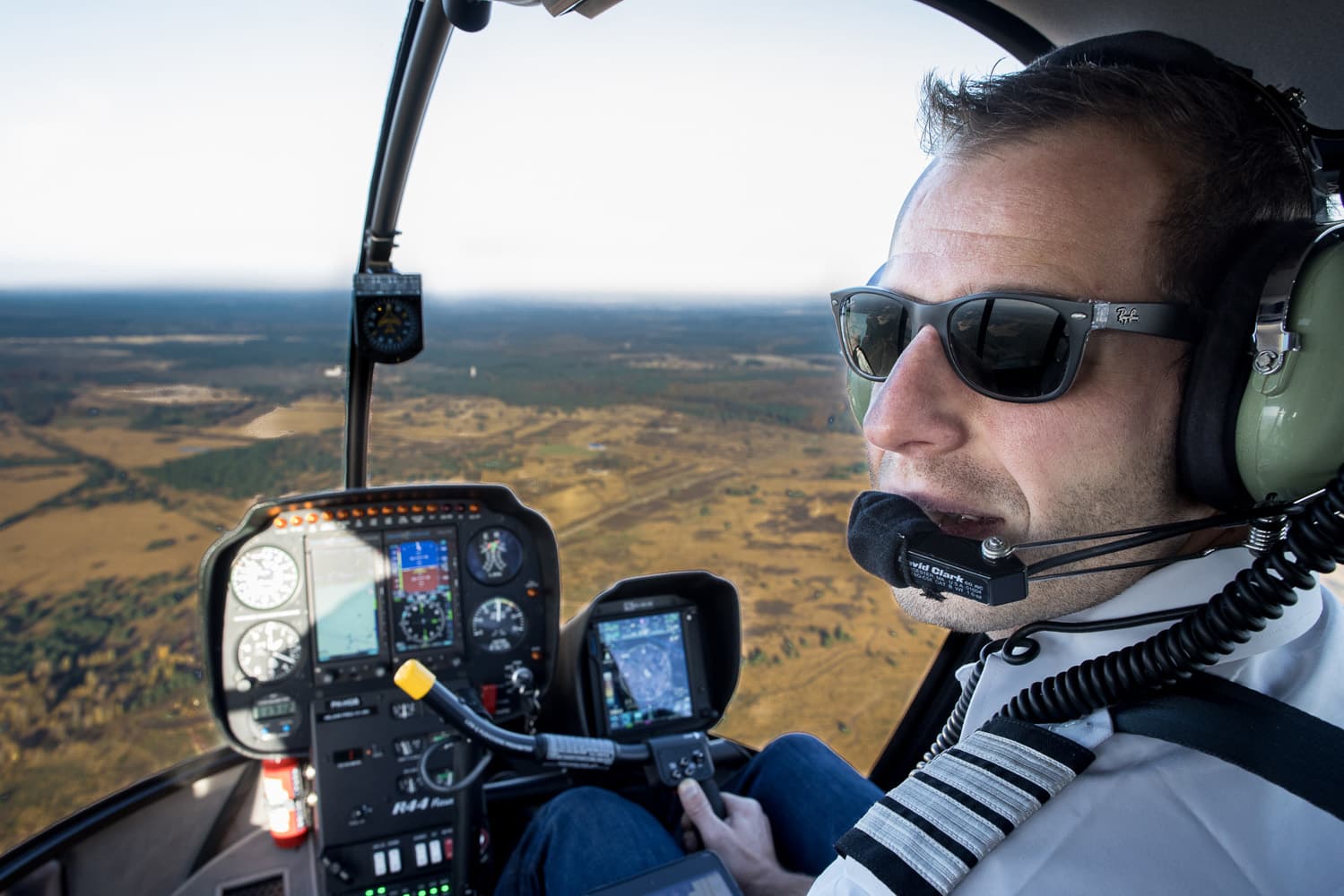 Luchtfoto’s maken voor website van piloot
