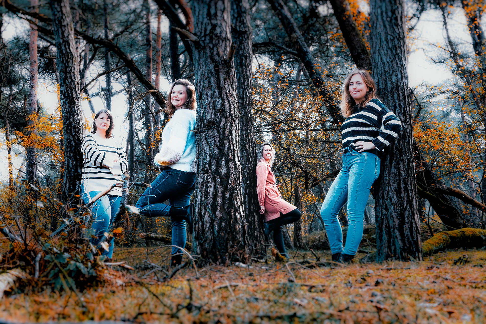 Vriendinnen fotoshoot Wekeromse Zand